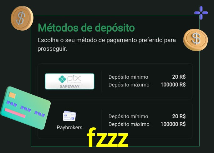 O cassino fzzz oferece uma grande variedade de métodos de pagamento